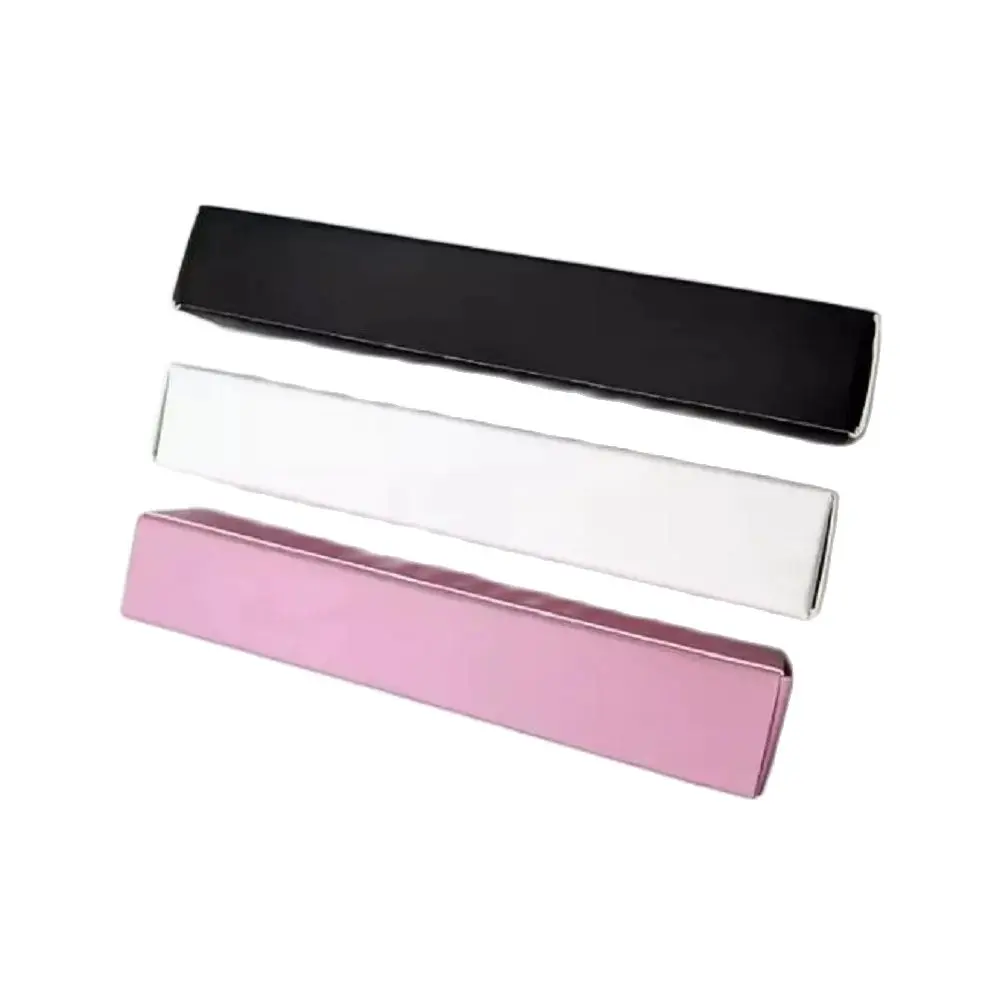 

18*109mm Lip Gloss Tube Packing Paper Boxes Pink Lipstick Wrapping Black Container DIY Glaze Cosmetics Accessories