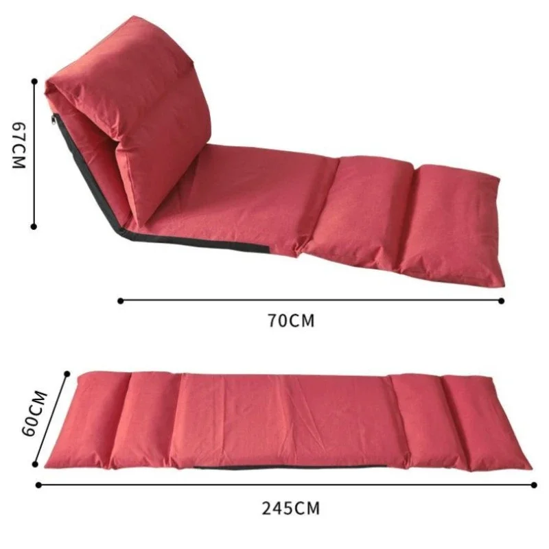 Nordic Lazy Sofa Tatami Bedroom Bay Window Bed Backrest Chair Foldable Single Small Sofa Reclining Cushion Living Room Furniture