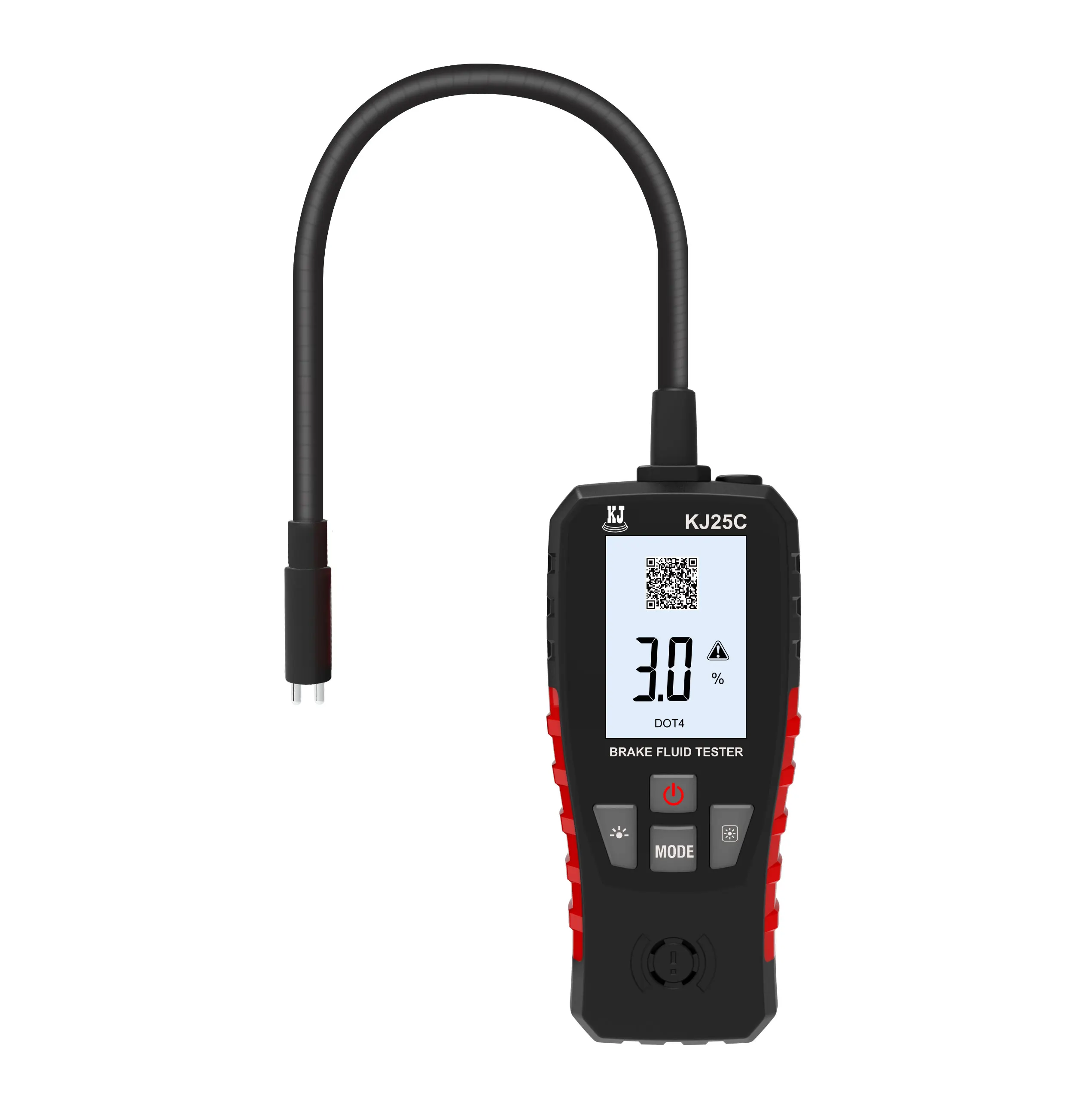 Digital Brake Fluid Tester - Accurately Measures Moisture/Water Content Percentage for Vehicle Safety