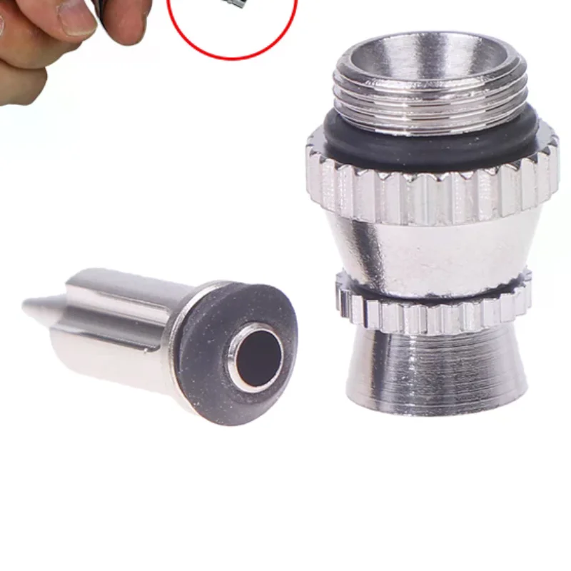 مجموعة الملحقات مجموعة فوهة بندقية رش معدنية بديلة مع طرف 03 مللي متر وأغطية مسدس رش غير مشحونة بجودة عالية #1