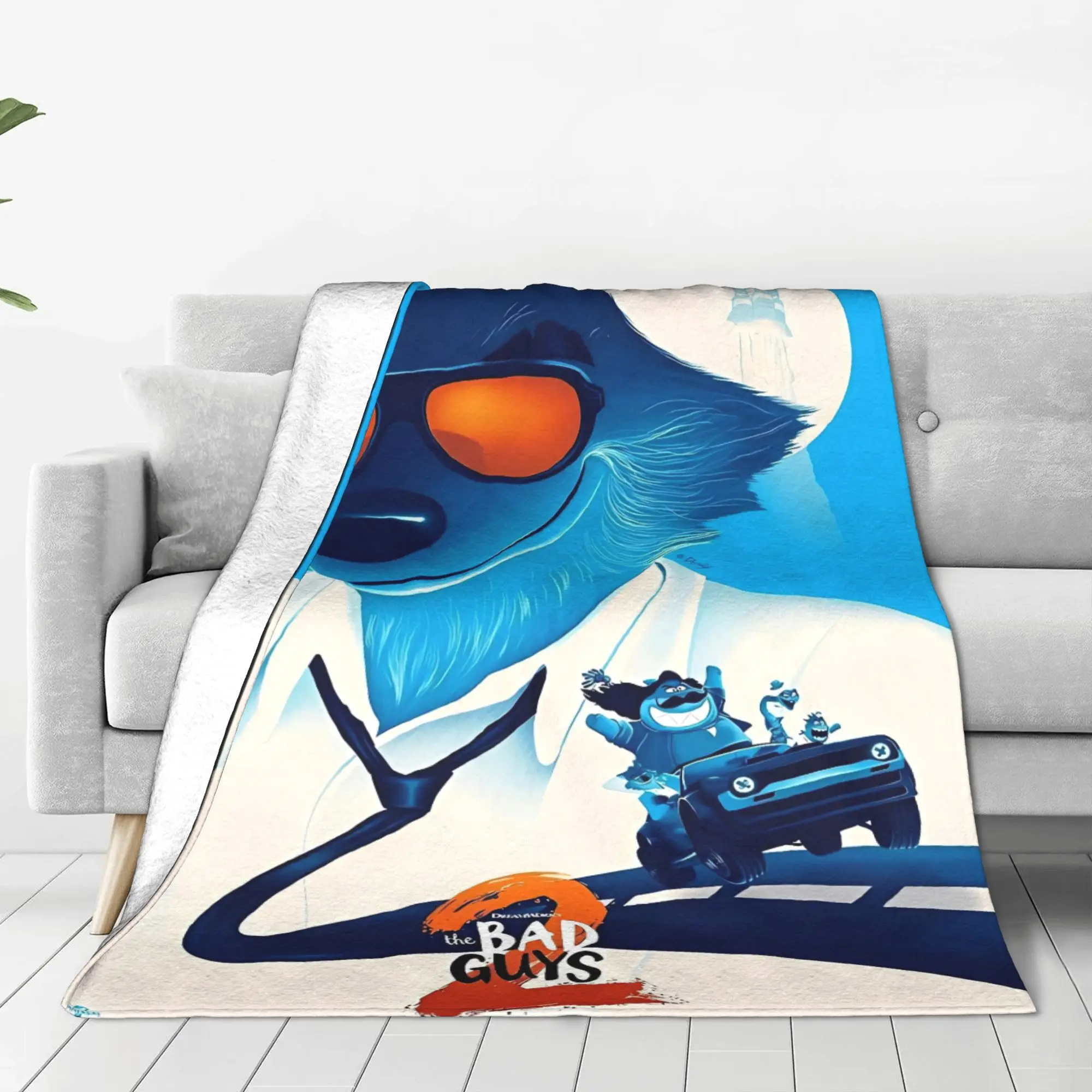 The Bad Guys  Super Soft Blankets  Child Plush Throw Blanket Aesthetic Outdoor Flannel Bedspread Sofa Bed Cover
