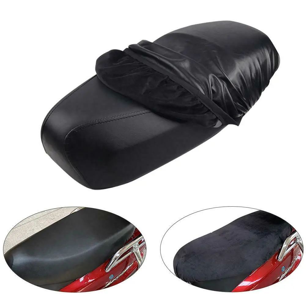 

1x Motorcycle Seat Cover Leather Scooter Waterproof Seat UV Dust Protector ATV Motorbike Chair Cover Warm Motorcycle Accessories