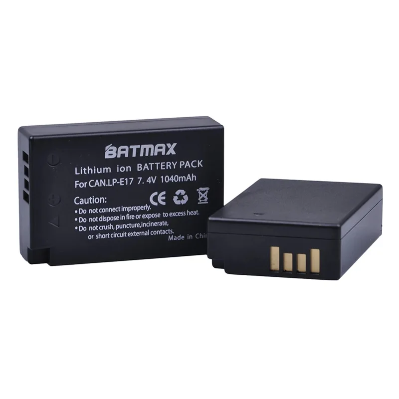 LP-E17 1040mAh 7.4V Camera Battery for Canon EOS Rebel T6i 750D 760D M3 8000D Kiss X8 High‑quality Decoded Battery