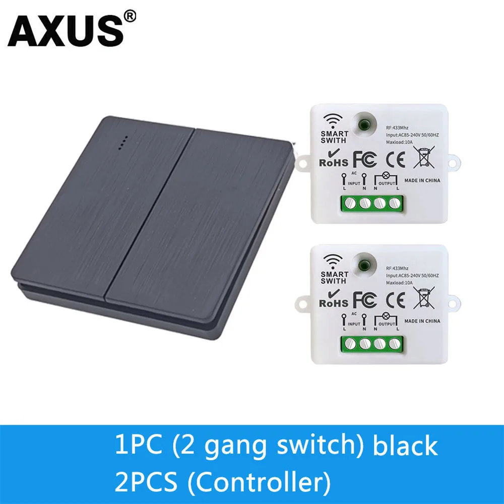 1 2 3 Kanaals Knop 86 Type Wandpaneel RF 433 Mhz Afstandsbediening voor RF433 Smart Switch RF433 voor thuis Led Licht Lamp Fan