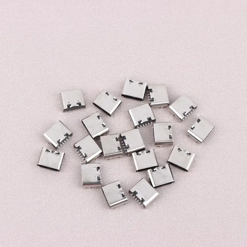 10/20Pcs 6 Pin Type-C Socket USB Connector Type C Female Charging Port Jack PCB Soldering SMD SMT DIY Repair Type C Adapter