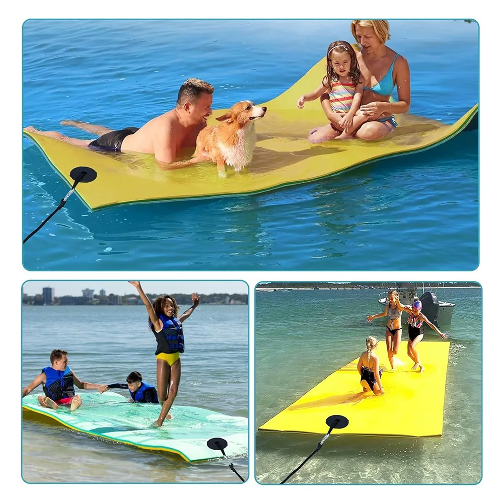 A03F-Floating Mat Tether Floating Water Mat Tether Kits For All Foam Water Pads Portable Floating Mat Grommet Kit,Floating Mats