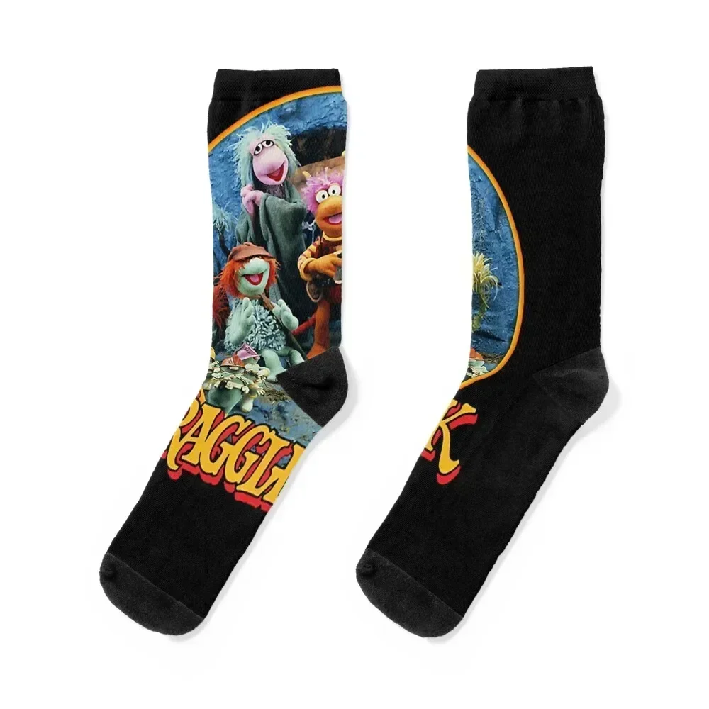 

Fraggle Rock 80s Vintage Band Socks luxe Sports shoes Rugby Socks Women Men's