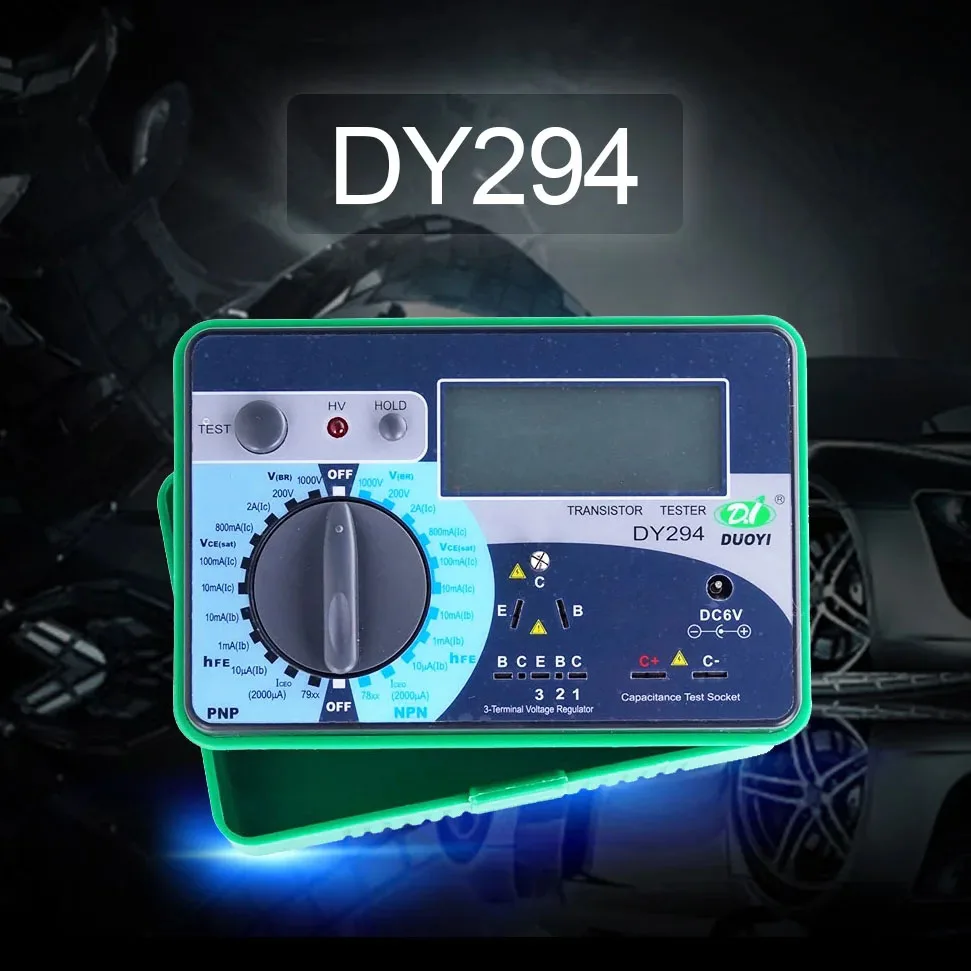 Multifuncional Digital Transistor Tester Diodo Semicondutor Triode Capacidade de Tensão Reversa Scr Fet Dy294