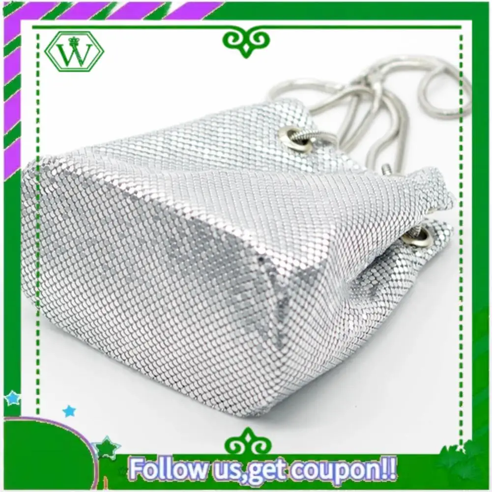 

A18P-Fashion Women Bucket Shoulder Bag With Sequin Party Handbags Clutches