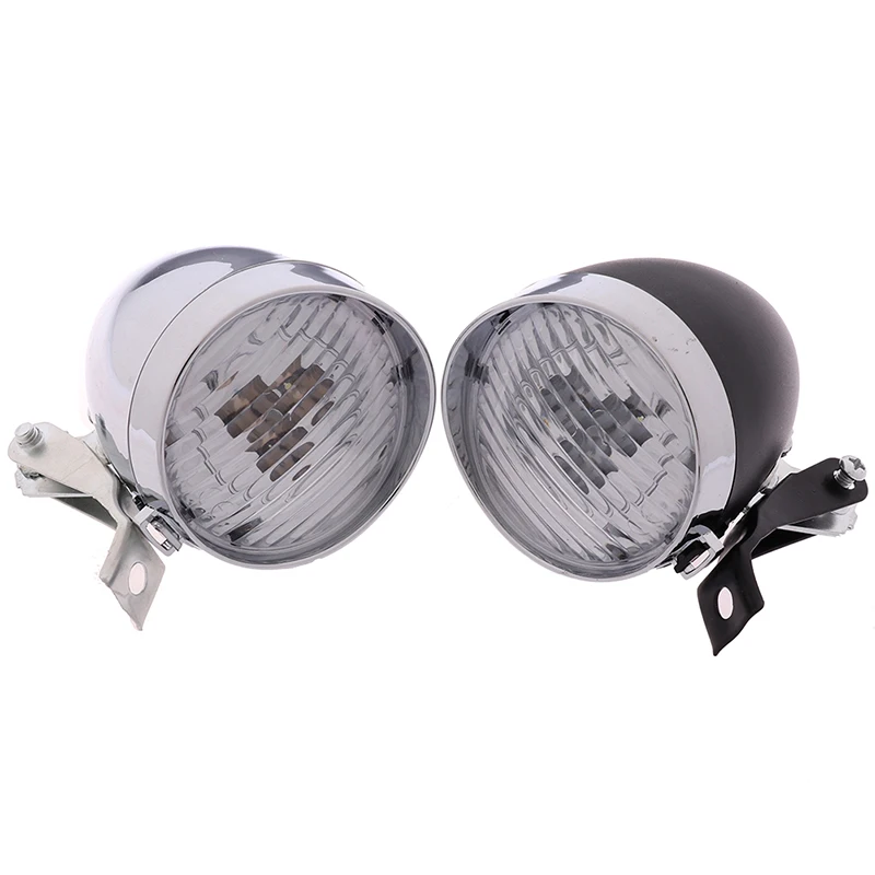 3 LED Retro Bicycle Bike Front Light Headlight Vintage Flashlight Lamp High Brightness Night Riding Part