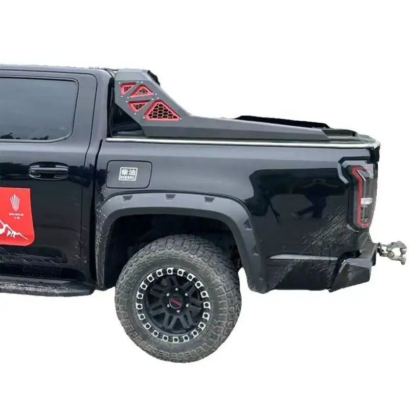 Bed Bar High Quality 4X4 Universal Carbon Sport Bumper Bolt-On Black Compatible For Pickup Truck