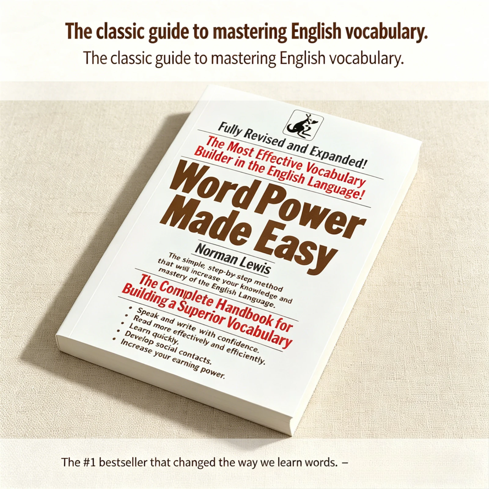 Word Power Made Easy de Norman Lewis, un manual eficaz para desarrollar el vocabulario en inglés y un guía de aprendizaje