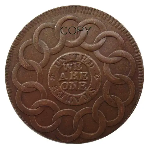 USA 1 Cent "Fugio Cent" 1787 Copper Coin COPY