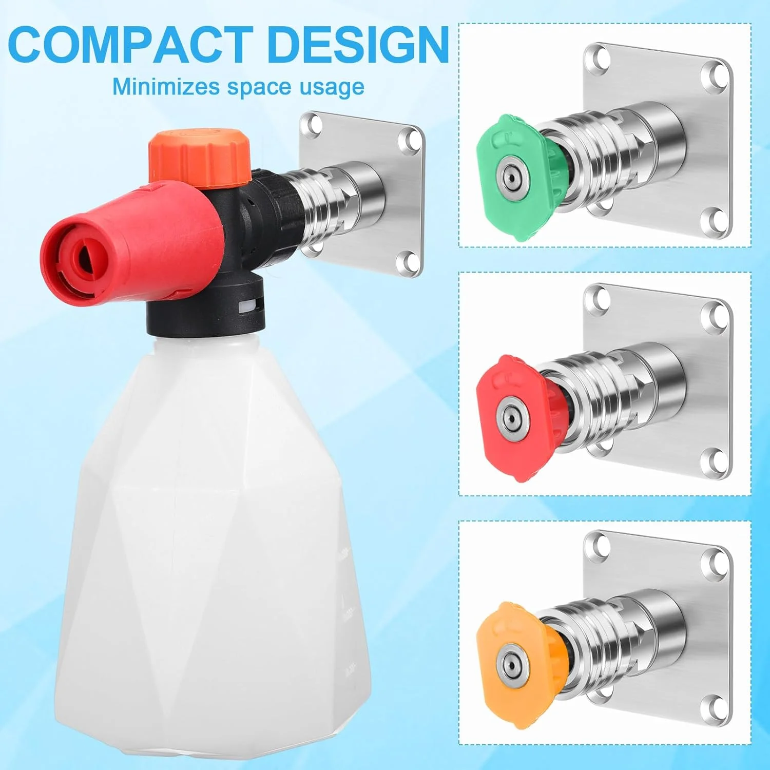 High Water Hanging Rack Wall Mount Pressure Cleaner Rack Washer Hanger Pressure Washer Wall Rack with Parts