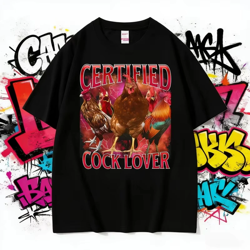 

Лето 2025 г., забавные футболки с мемми, сертифицированные 90-х годов, футболка из чистого хлопка с принтом, свободная футболка унисекс большого размера