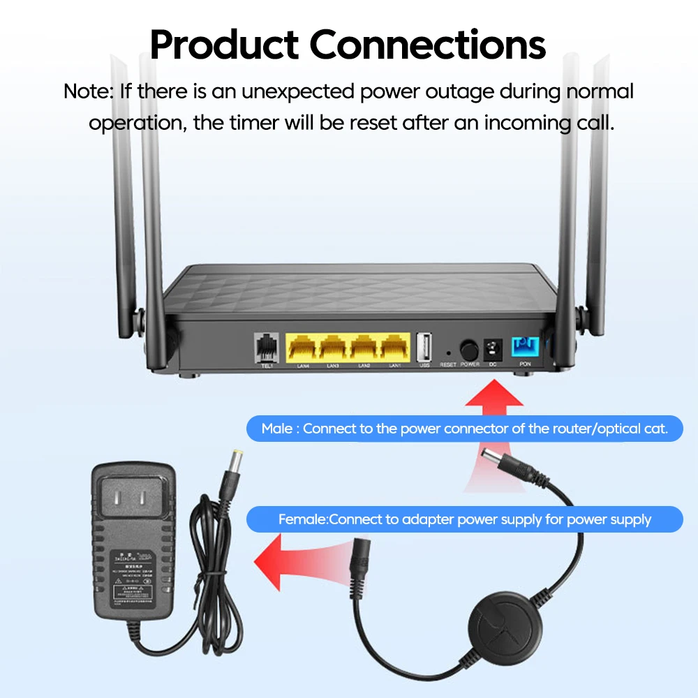라우터 리부트 WiFi 리셋 라우터 타이밍 재시작 모듈 타이밍 자동 전원 끄기 재설정 재시작 제어 라인 5V-15V