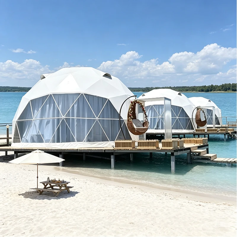 Panoramic Geodesic Dome House Luxury Dome Tent for Resort Camping Hotel Outdoor Glamping System with Transparent Glass Design