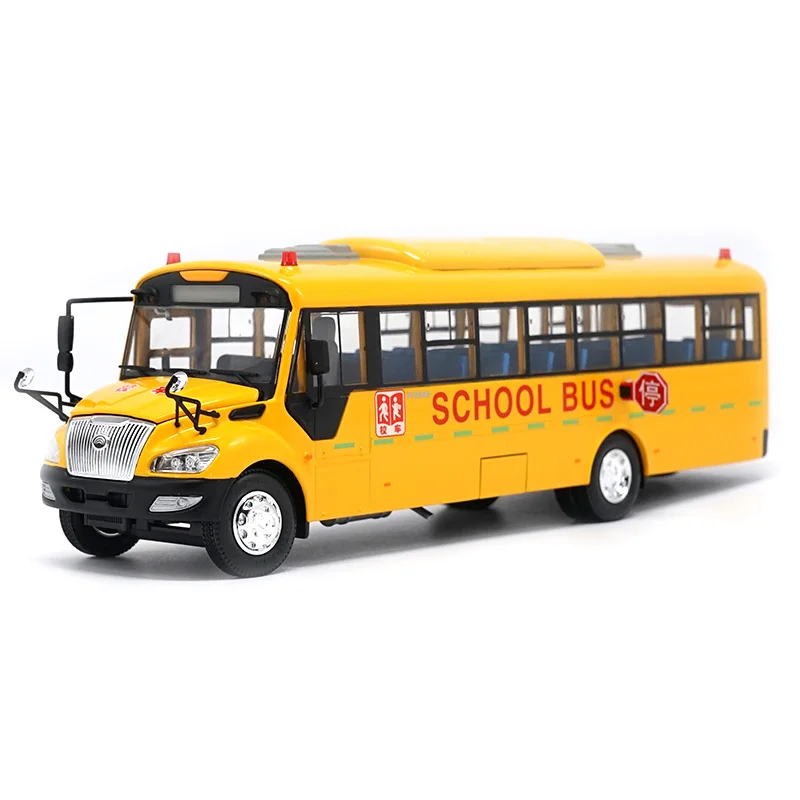 

Authentic collectiable 1:42 YuTong ZK6109DX diecast school Bus Model for gift, collection