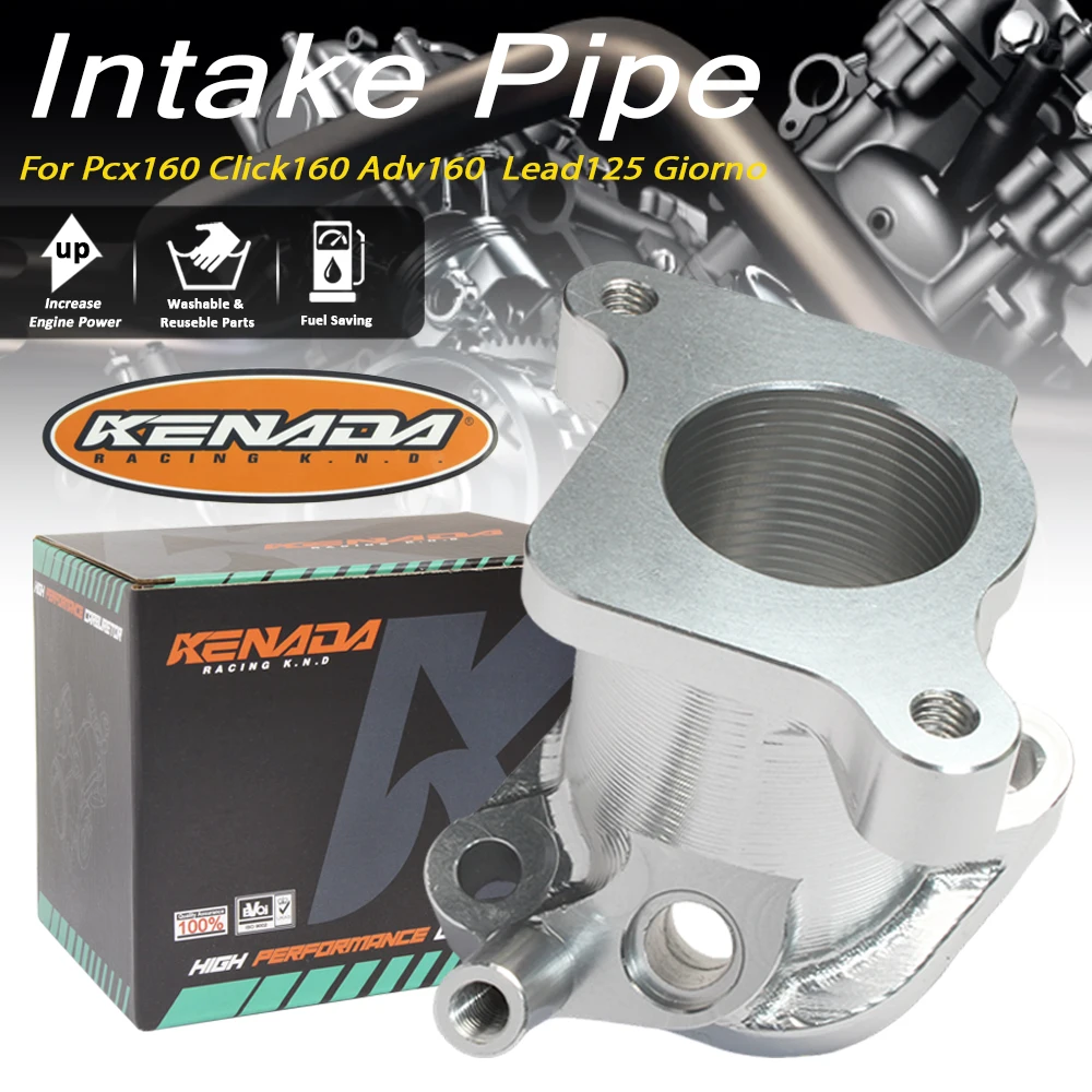 

For Pcx Click Adv 160 Lead125 Giorno KENADA RACING CNC Throttle Body Intake Pipe