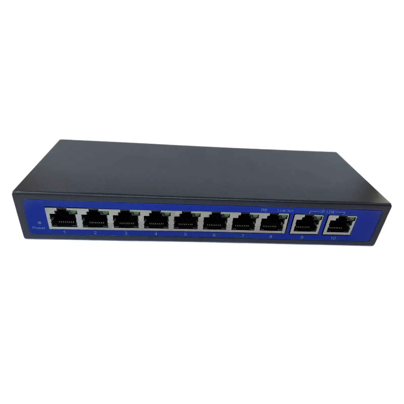 0Mbps 8 POE إرسال الطاقة عبر محول إيثرنت 4,5+/7,8V 48V