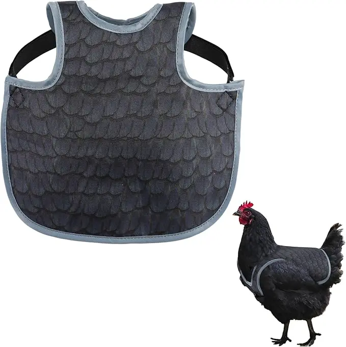 Protectores de espalda para gallinas, protectores de pecho para gallinas con correa ajustable, sillas de apareamiento para gallinas