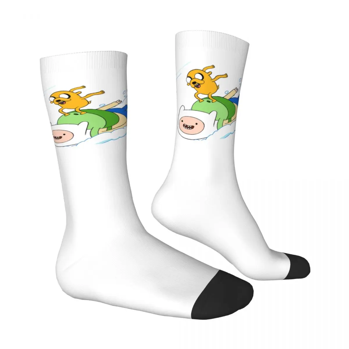 Jake Finn The Human Stockings Popular Anime Pattern Gothic Socks  Anti Slip Socks Unisex Men Outdoor Sports High Quality Socks