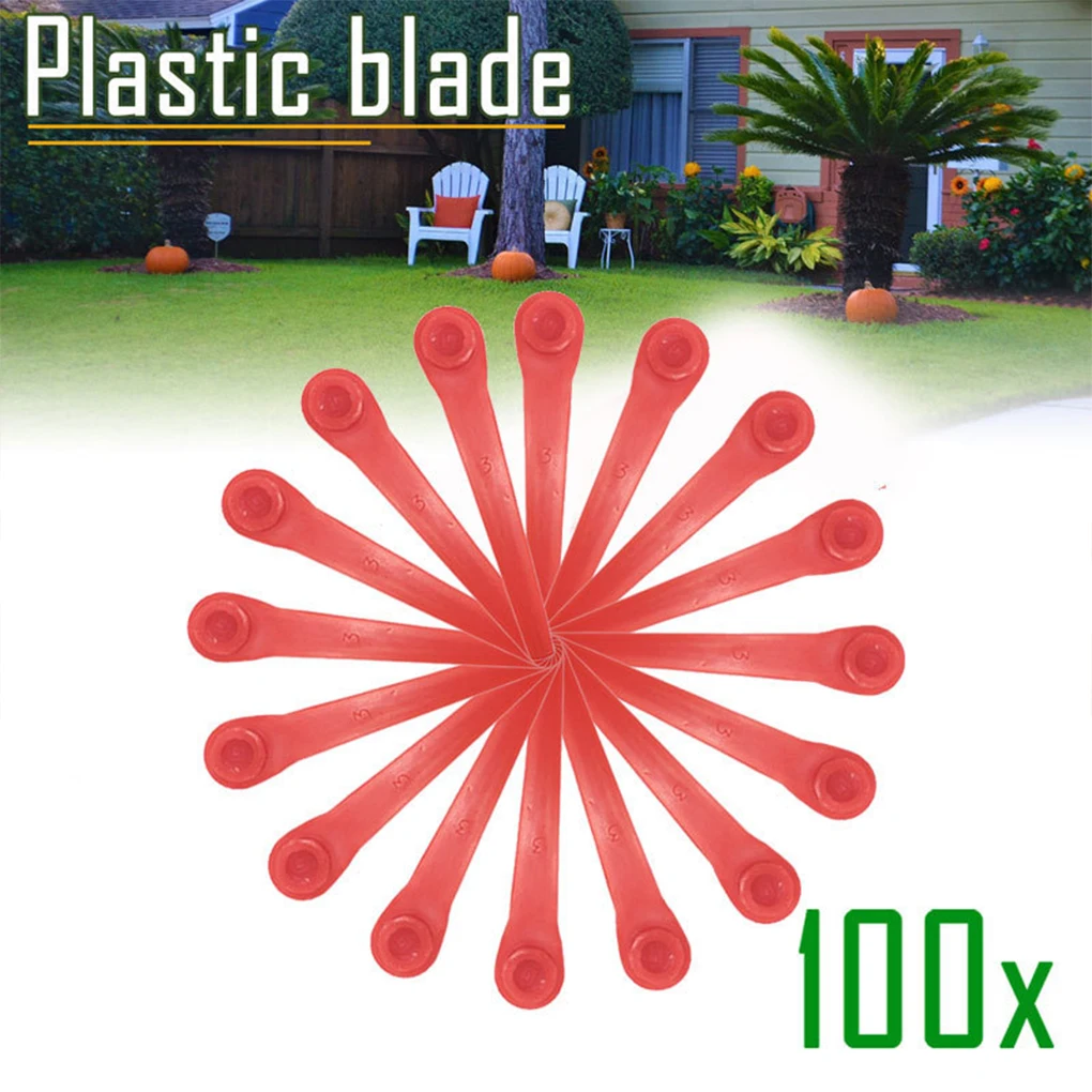 

100 Pieces Grasses Trimmer Head Reusable Lawn Mower Heads Lawnmower