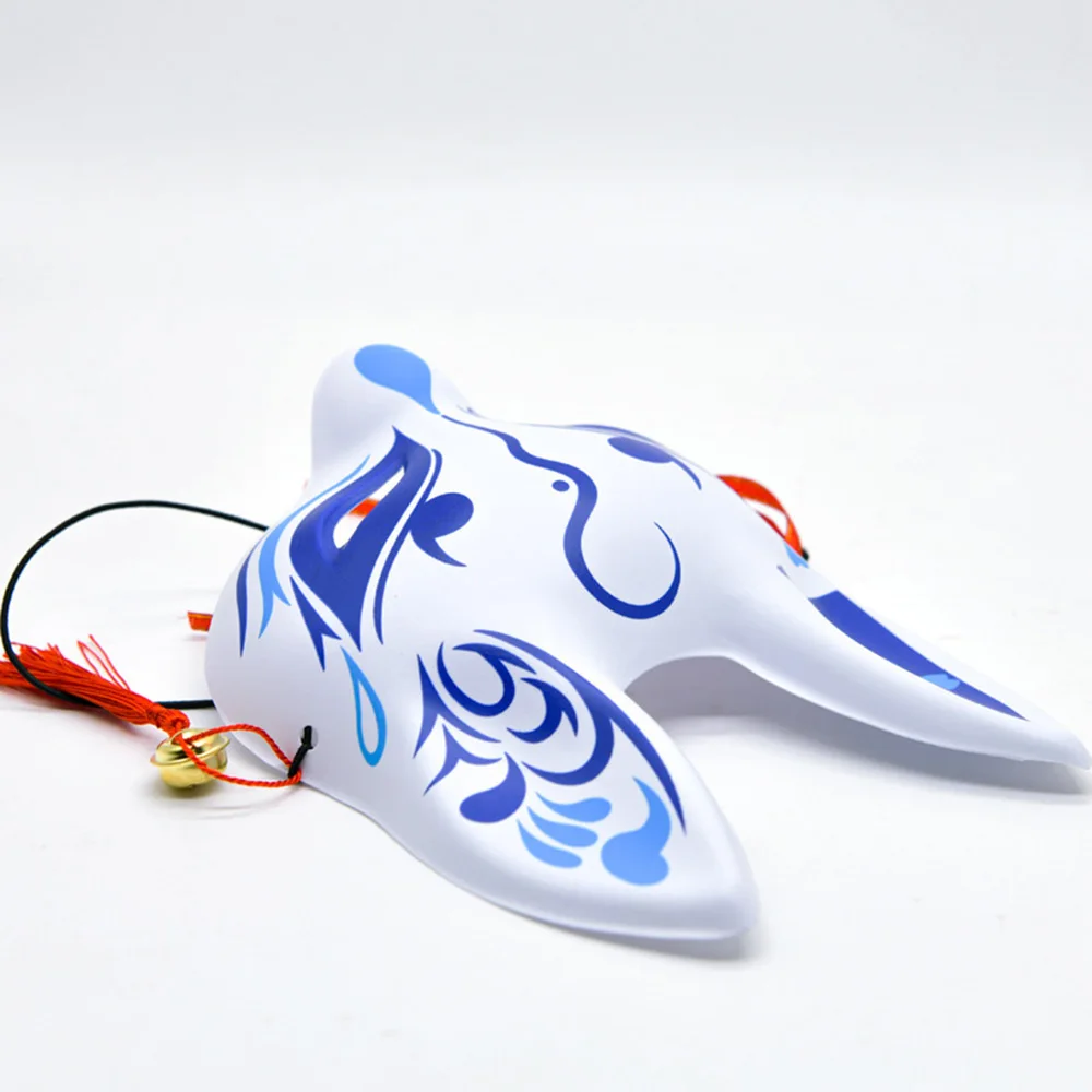 Anime Mask Standing Ear Fox Masks Half Face Masks Pvc Sakura Fox Mask For Halloween Party Cosplay Dress Up Props