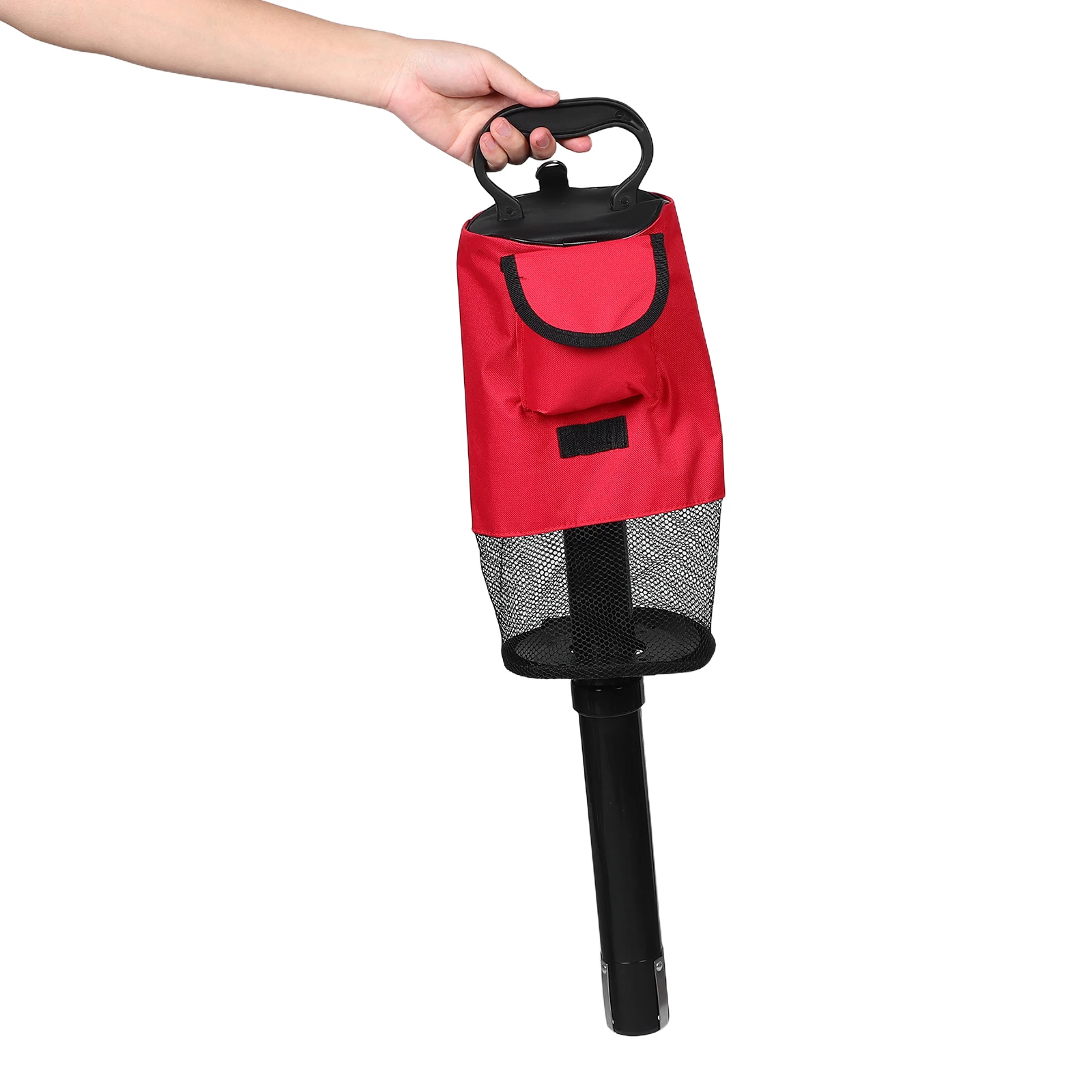 

Golf Ball Picker Grabber Collector Retreiver and Holder Accessories Bag Pouch Red Accessory