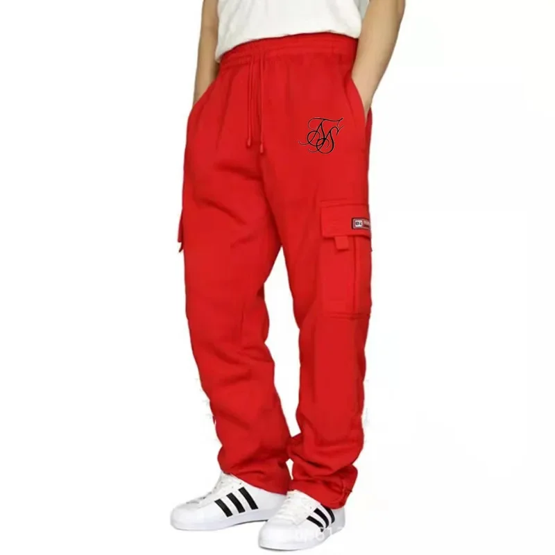 

Autumn and Winter Men's Sports and Casual Pants with Multiple Pockets, Loose, Fashionable and Versatile Casual Pants