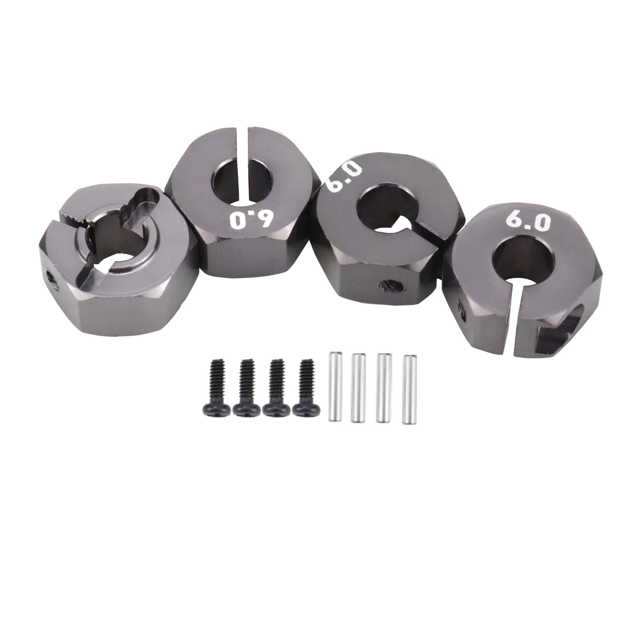 Aluminium 5/6/7/8/9/10/11/12 mm Adapter Sechskant 12 mm Antriebsnabe mit Stiftschrauben für RC Auto Track Truck HSP HPI Tamiya Traxxas Slash