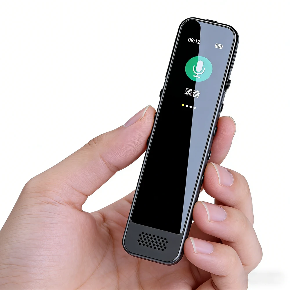 

Цифровой диктофон с длительным временем работы от батареи до 54 часов, 360° запись ° Шумоподавление, встроенная память 32/64 ГБ, расширяемая до 128 ГБ, металлический корпус