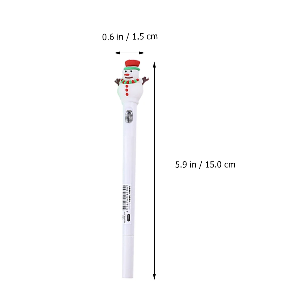 

1 комплект, красочные светящиеся рождественские гелевые ручки, 0,5 мм, дизайн Санта-Клауса, студенческие ручки для письма, креативные праздничные канцелярские принадлежности для дома
