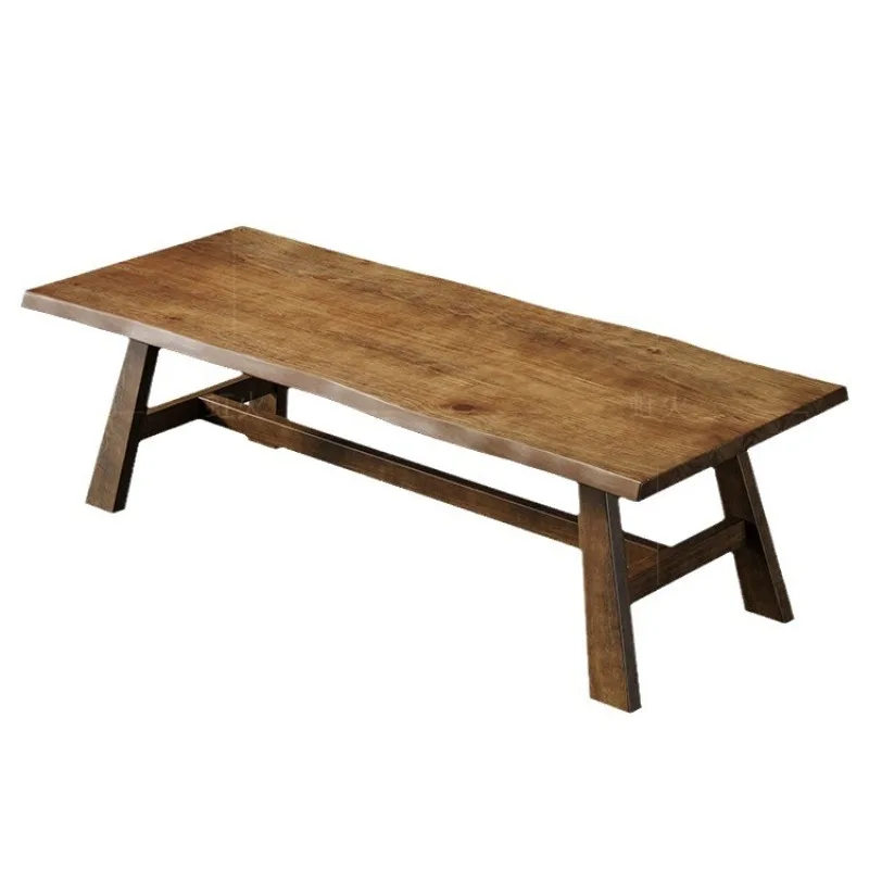 

wood dining table and chair combination modern simple household small apartment dining table rectangular negotiation