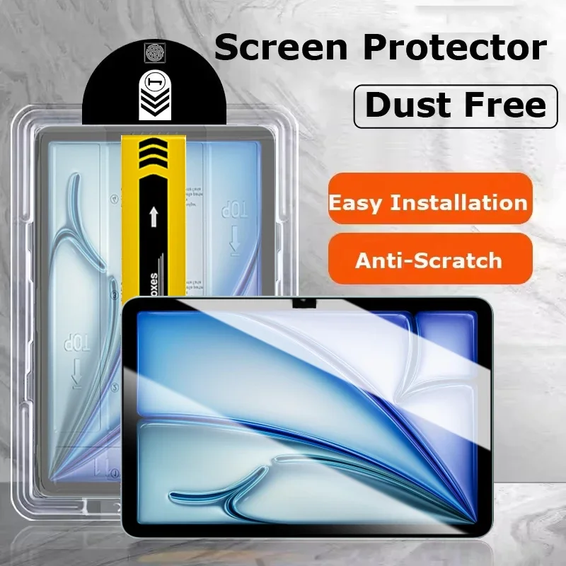 

Easy Install Screen Protector For Ipad 11th Gen Air 6 11" 2025 2024 Automatic Alignment Tablet Tempered Glass For iPad A16 M2 M3