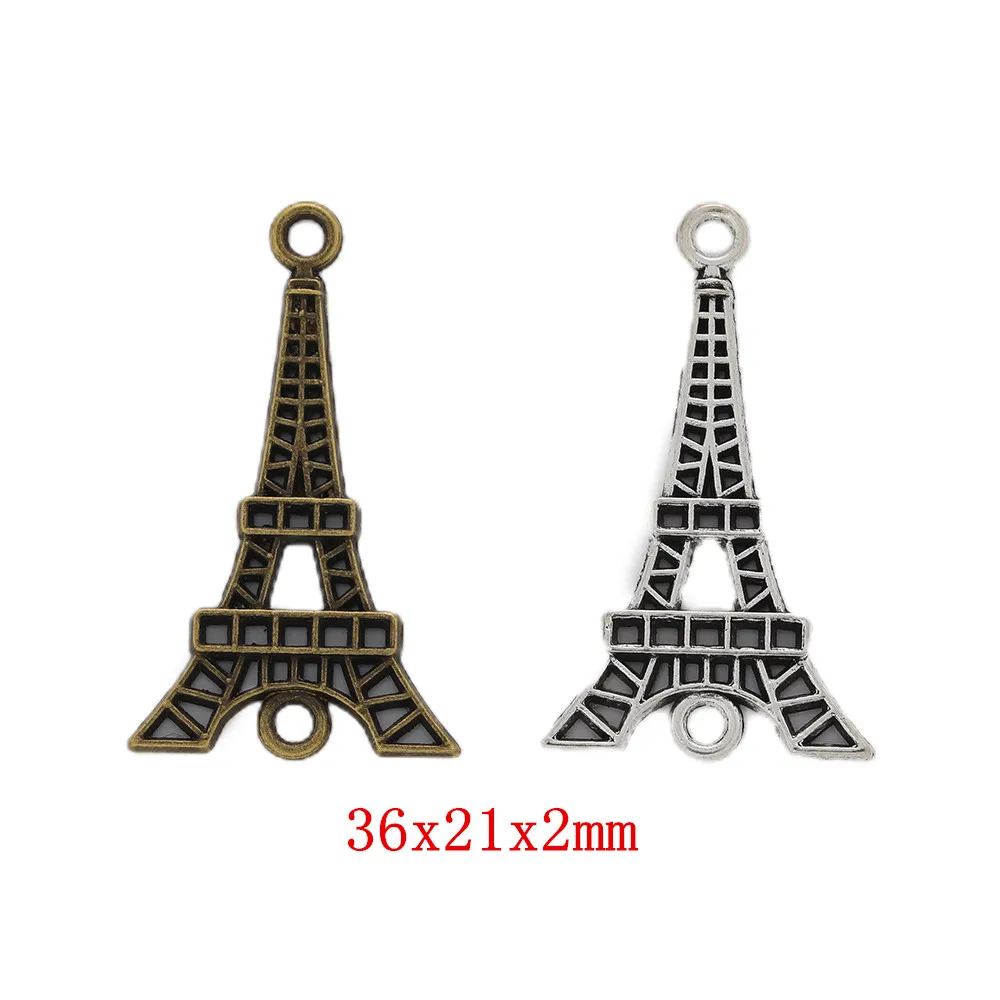 

70pcs Eiffel Tower Craft Supplies Charms Pendants for DIY Crafting Jewelry Findings Making Accessory 2346