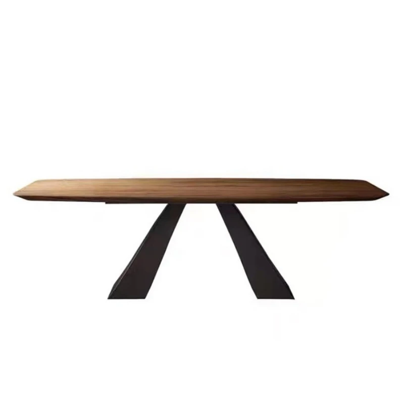 

Minimalist dining Nordic solid wood conference table Living room long table Worktable Modern negotiation table Light luxury