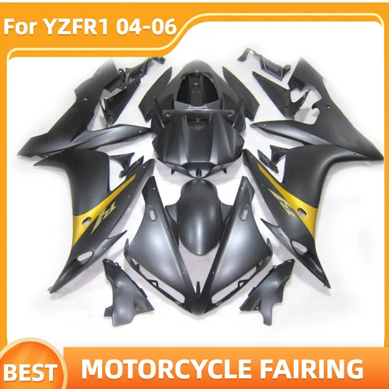 

Комплект окрашенных обтекателей YZFR1 2004 2005 2006, для YZF R1 YZF-R1 04 05 06, уличный спортивный велосипед, 100% подходит для Injection Prime Bodykit, матовый черный