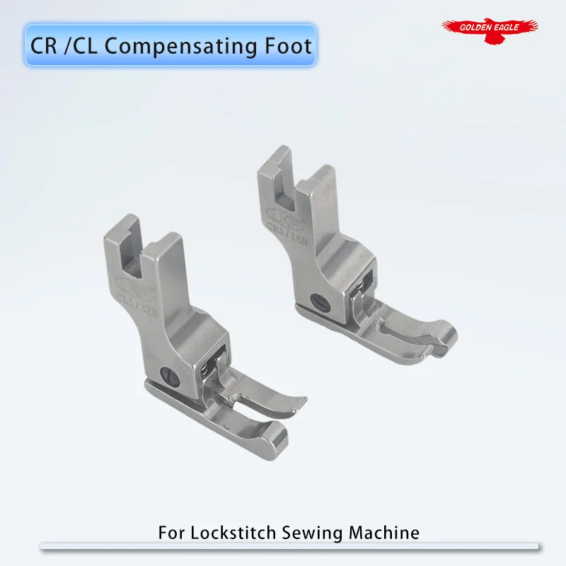 CR1/16N CR1/32N CL1/16N CL1/32N CR1/8 CR1/4 Fit Lockstitch Sewing Machine Right Left Compensating Presser Foot Made By Steel
