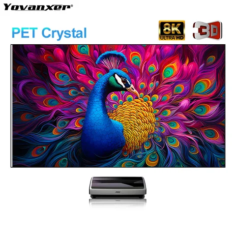 Yovanxer 130-дюймовый ALR проекционный экран для ультракоротких проекторов