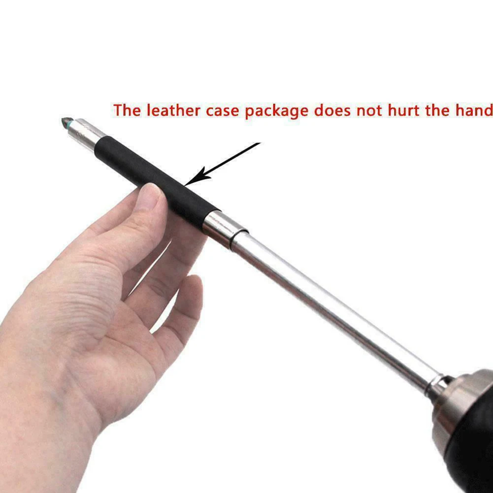 Telescopic Foot Extension Pole Guide Rod Hexagon Holder Zinc Alloy /140mm 80mm/120mm Black+Silver Joint Sleeve