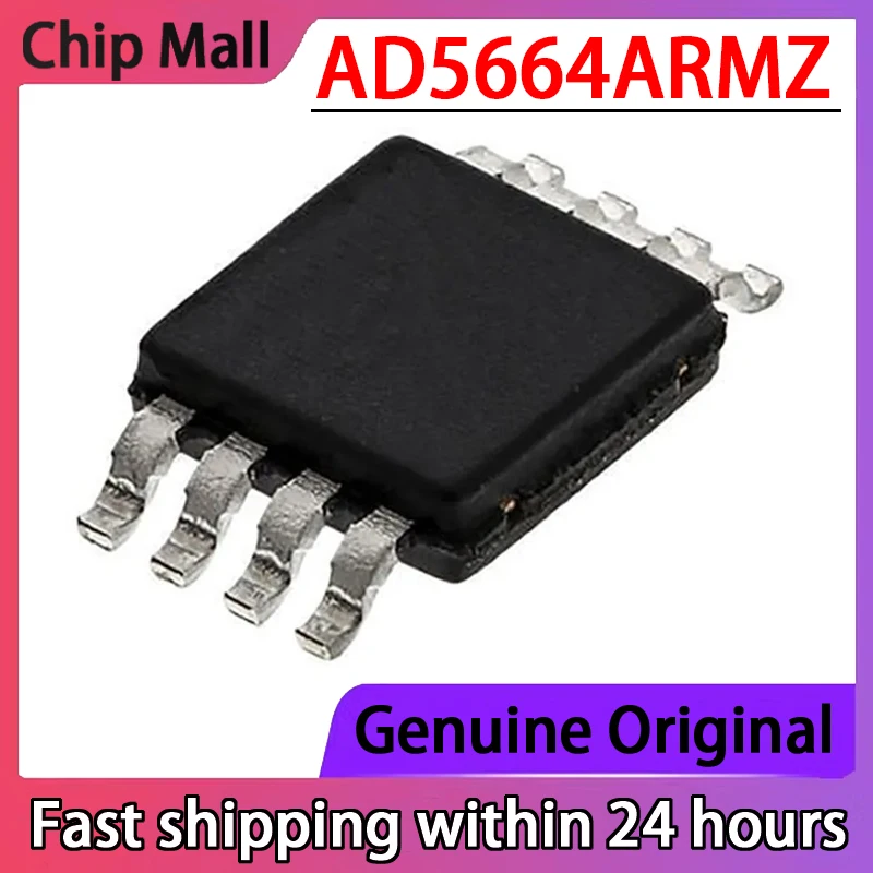 

1PCS AD5664ARMZ 5667RBRMZ-1 Silk Screen D7C/DA5 SMT MSOP10 Digital To Analog Converter Brand New