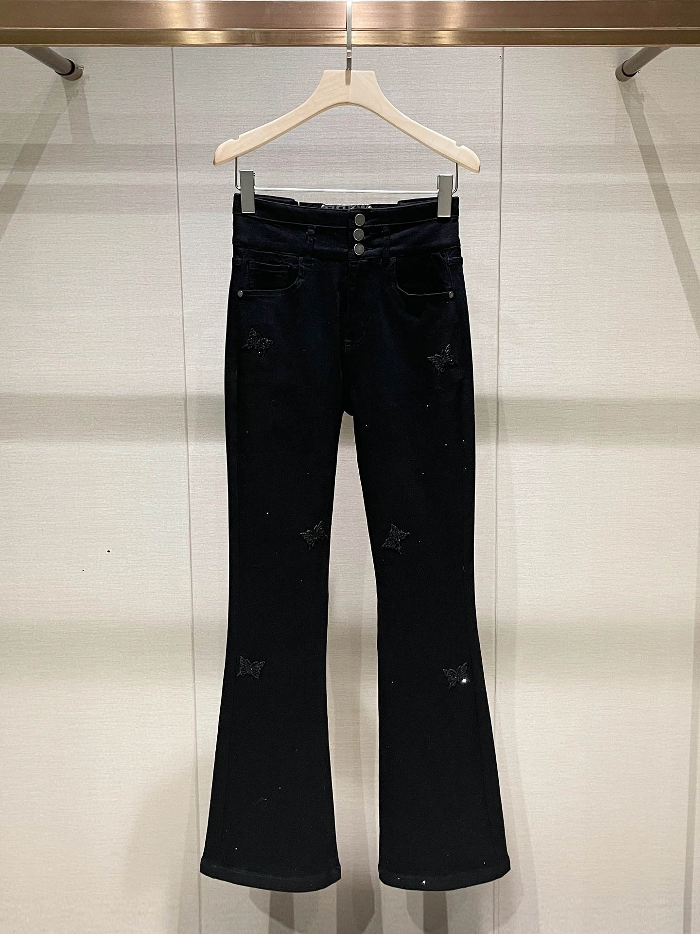 High Waist Slim Fit Denim Jeans Women's Spring Summer Autumn New Sle  Knot Straight Leg Long Pants Casual Wear