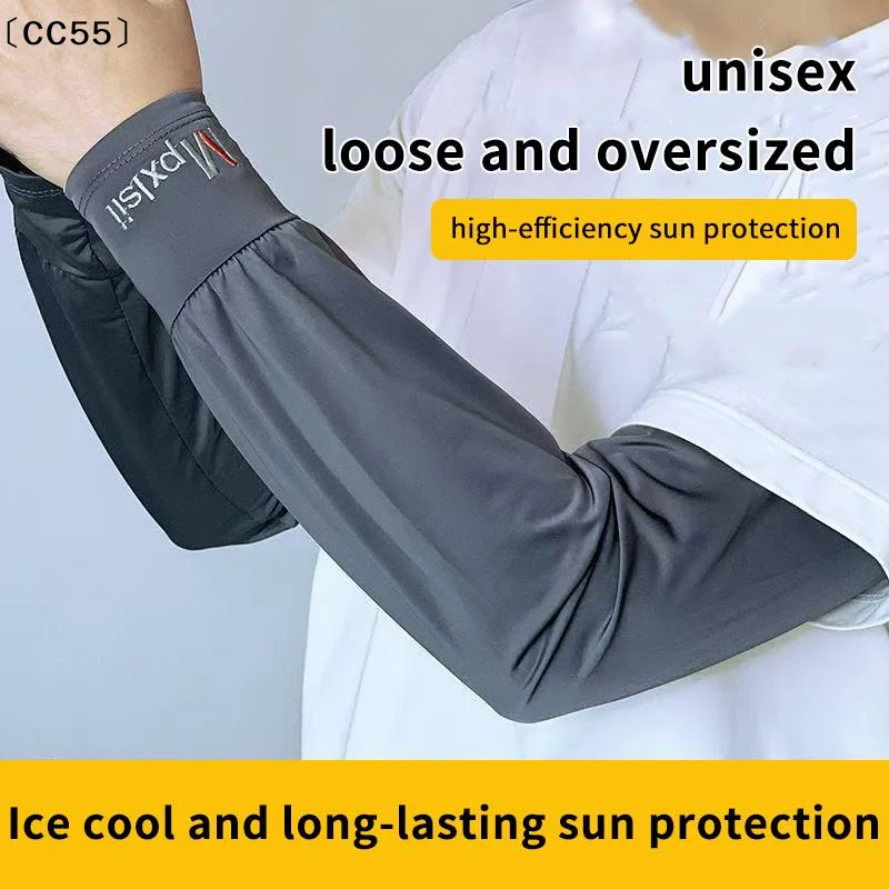 

Ice Silk Sleeve Breathable Sun Protection Arm Sleeves Quick-drying Cycling Sleeve Loose Driving Fishing Men Women Arm Cover