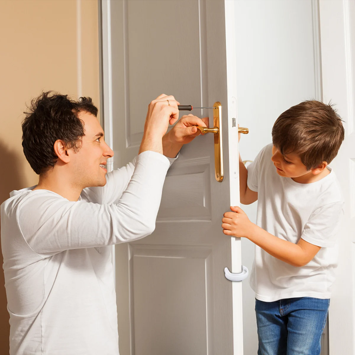 8 Buah Pelindung Jari Pintu Rumah Pengaman Anak Penahan Pintu Pelindung Jari Bayi Mencegah Terjepit Jari Bayi