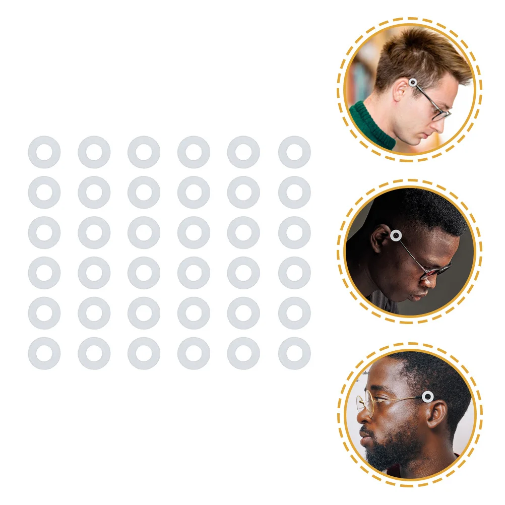 

30Pairs Anti-Slip Eyeglass Ear Grips Silicone Retainer Round Tips for Glasses Sunglasses Accessories Lightweight Daily Use