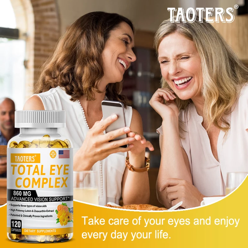 Lutein Eye Capsules 860mg -Contains Zeaxanthin, Bilberry Extract and Vitamin A-Supplement Eye Vitamins To Promote Healthy Vision