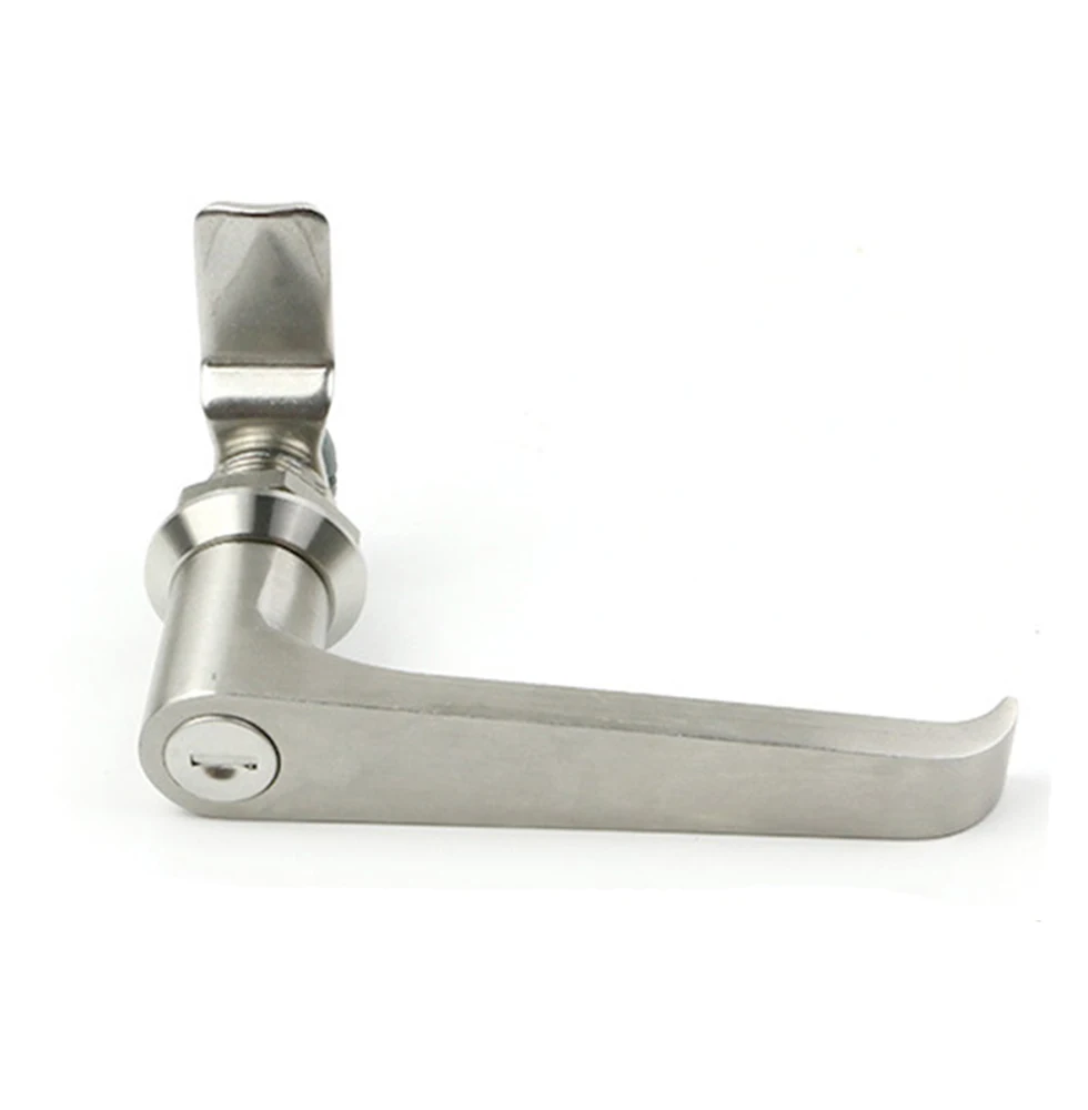 MS324 handle lock L-type handle lock long-life cabinet door lock 304 stainless steel handle lock electric cabinet lock
