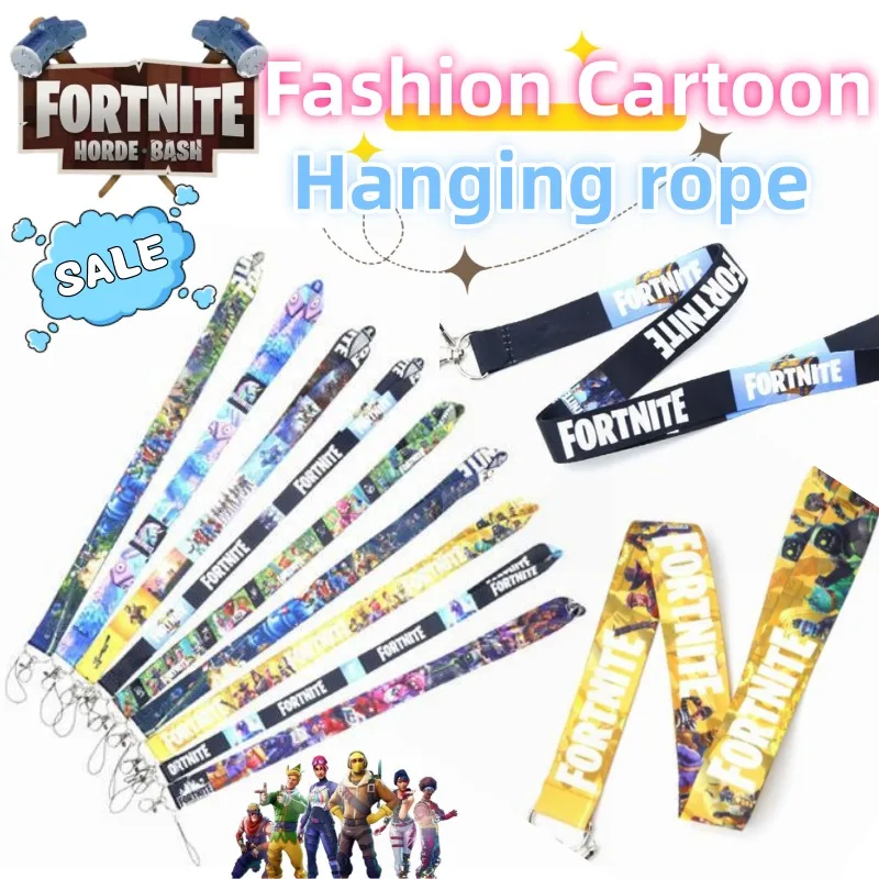 

Оптовая продажа: креативные милые брелоки-держатели для карт и пропусков с персонажами Fortnite в стиле аниме для мальчиков и девочек