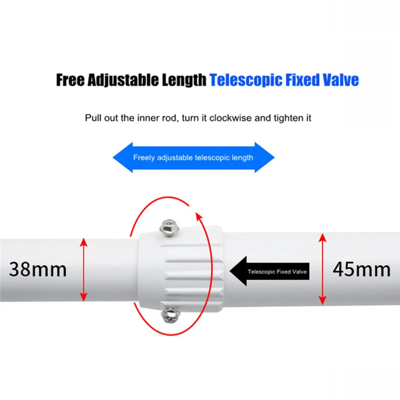 Universal Security CCTV Bullet Camera Bracket Thickened Telescopic Rod Wall Mount Camera Support L-Shaped Enclosing Wall Bracket